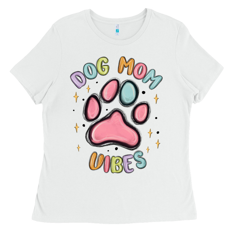 Dog Mom Vibes Ladies Tee by MaliasSmallBusiness | Teevron