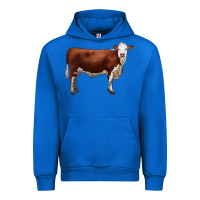 Cobalt hereford cow Urban Hoodie - LillyAllenDesigns