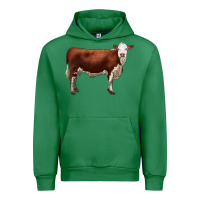 Emerald hereford cow Urban Hoodie - LillyAllenDesigns