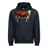 Navy hereford cow Urban Hoodie - LillyAllenDesigns