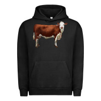 Pigment Black hereford cow Urban Hoodie - LillyAllenDesigns