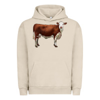 Pigment French Oak hereford cow Urban Hoodie - LillyAllenDesigns