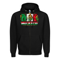 Black MX Mexico Zipper Hoodie - FaDigitalArtStudio