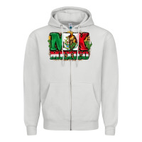 Dove Grey MX Mexico Zipper Hoodie - FaDigitalArtStudio