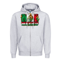 Heather Grey MX Mexico Zipper Hoodie - FaDigitalArtStudio