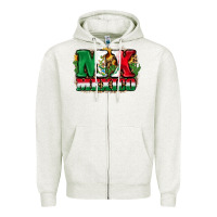 Oatmeal Heather MX Mexico Zipper Hoodie - FaDigitalArtStudio