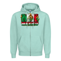 Seafoam MX Mexico Zipper Hoodie - FaDigitalArtStudio