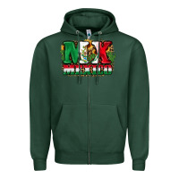 Sports Green MX Mexico Zipper Hoodie - FaDigitalArtStudio