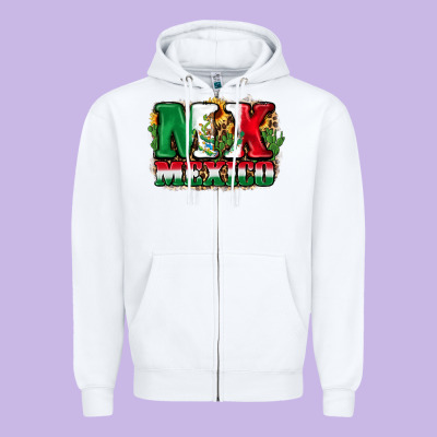 Mx Mexico Zipper Hoodie Designed By Fadigitalartstudio
