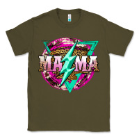 Army Green mama life and thunderbolt Classic Tee - JahusDesignShop