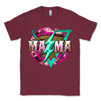 Burgundy mama life and thunderbolt Classic Tee - JahusDesignShop