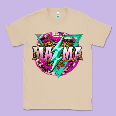Mama Life And Thunderbolt Classic Tee Designed By Jahusdesignshop