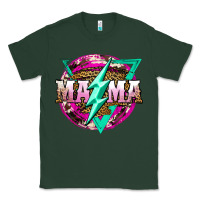 Sports Green mama life and thunderbolt Classic Tee - JahusDesignShop