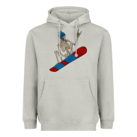 Moon Dust skeleton snowboard Heavyweight Hoodie - FaDigitalArtStudio