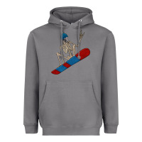 Storm skeleton snowboard Heavyweight Hoodie - FaDigitalArtStudio