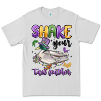Dove Grey shake your tail feather mardi gras Premium Tee - MaliasSmallBusiness