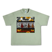 Oil Green christmas trees and sunflowers Urban Heavy Tee - Jasminsmagicworld