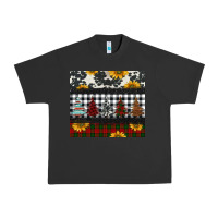 Pigment Black christmas trees and sunflowers Urban Heavy Tee - Jasminsmagicworld