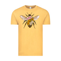 Bee With Flowers Vintage Tee | Teevron
