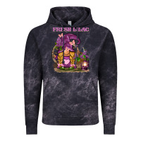 Cloud Black fresh lilac gnome Vintage Hoodie - BarkalooDesign