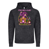 Vintage Black fresh lilac gnome Vintage Hoodie - BarkalooDesign