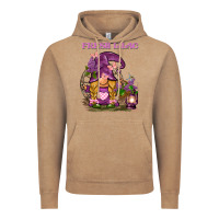 Vintage Coffee fresh lilac gnome Vintage Hoodie - BarkalooDesign