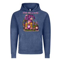 Vintage Denim fresh lilac gnome Vintage Hoodie - BarkalooDesign