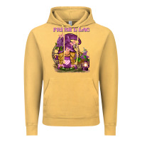 Vintage Mustard fresh lilac gnome Vintage Hoodie - BarkalooDesign