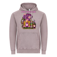 Vintage Zinc fresh lilac gnome Vintage Hoodie - BarkalooDesign