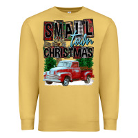 Antique Gold Small Town Christmas Premium Sweatshirt - FaDigitalArtStudio