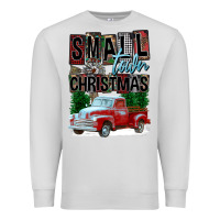 Dove Grey Small Town Christmas Premium Sweatshirt - FaDigitalArtStudio