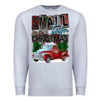 Heather Grey Small Town Christmas Premium Sweatshirt - FaDigitalArtStudio