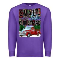 Purple Small Town Christmas Premium Sweatshirt - FaDigitalArtStudio