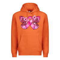 Carrot Cancer butterfly Premium Hoodie - FaDigitalArtStudio