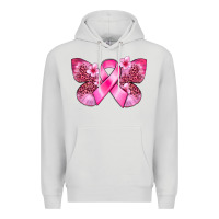 Dove Grey Cancer butterfly Premium Hoodie - FaDigitalArtStudio