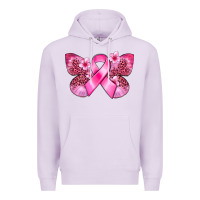 Lilac Cancer butterfly Premium Hoodie - FaDigitalArtStudio