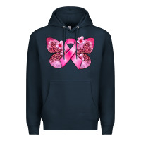 Navy Cancer butterfly Premium Hoodie - FaDigitalArtStudio