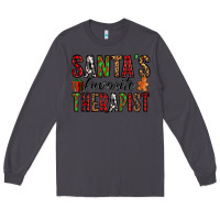 Smoke santa's favorite therapist Long Sleeve Tee - Jasminsmagicworld