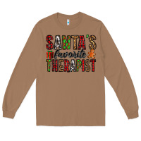 Toasted Coconut santa's favorite therapist Long Sleeve Tee - Jasminsmagicworld