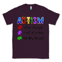 Plum i'm a hot mess always stressed and proudly autism Classic Tee - Artiststas