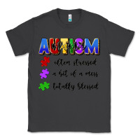 Smoke i'm a hot mess always stressed and proudly autism Classic Tee - Artiststas