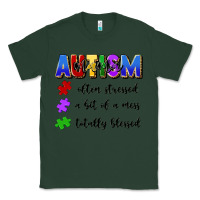 Sports Green i'm a hot mess always stressed and proudly autism Classic Tee - Artiststas