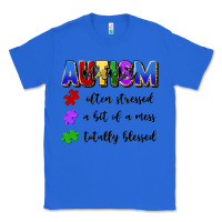True Royal i'm a hot mess always stressed and proudly autism Classic Tee - Artiststas