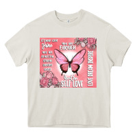 Cream self love Heavy Core Tee - MaliasSmallBusiness