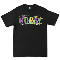 Black nurse mardi gras Premium Tee - MaliasSmallBusiness