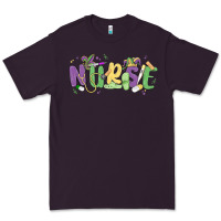Plum nurse mardi gras Premium Tee - MaliasSmallBusiness