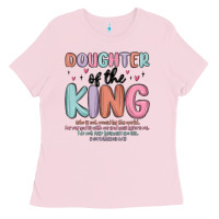 Bubblegum Pink doughter of the king malia Ladies Tee - MaliasSmallBusiness