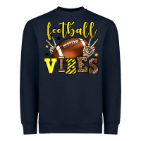 Navy Football vibes yellow and black team color Heavyweight Sweatshirt - HowdyJamesFarm