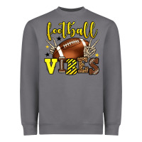 Storm Football vibes yellow and black team color Heavyweight Sweatshirt - HowdyJamesFarm