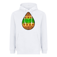 White halloween pumpkin teardrop Heavyweight Hoodie - BundleAndBundleShop